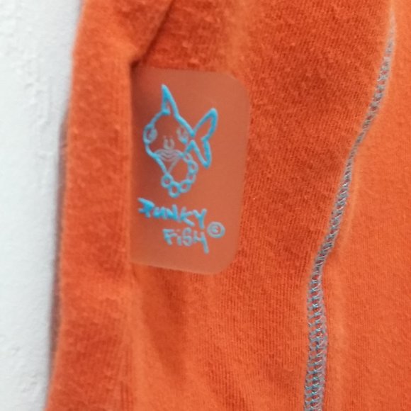 Crop sweat orange top - by Punky Fish - Picture 3 of 4